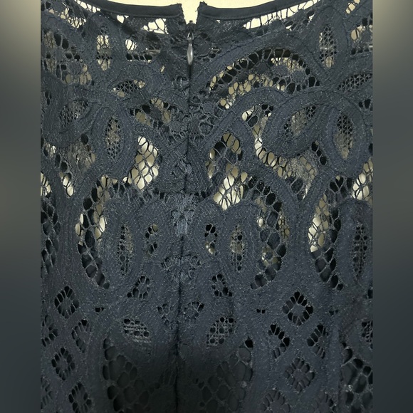 Loft Navy Shift Dress‎ with Lace Shell Size 4 - Picture 6 of 7